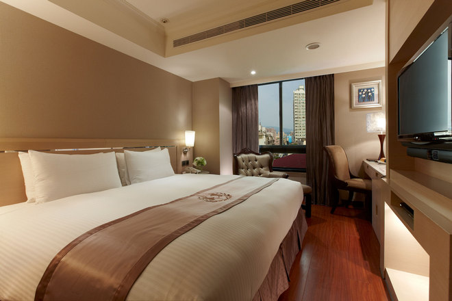 台北乔合Business room provides 2 single beds.